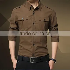 Factory Top Quality Cheap Price Cotton Custom Man Shirt thumbnail-3