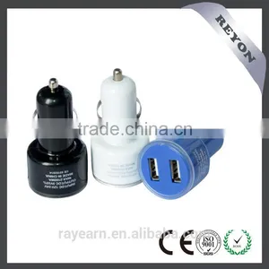 REYON Hot Sale 2 Port USB Car Charger 12V for for Apple IPhone, IPad, Samsung, Google Nexus 7, HTC, And More thumbnail-2