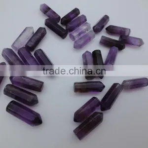Wholesale Natural Tiger Eye Gems Stones Hexagonal Crystal Amazonite Point Healing Necklaces Earrings Pendant Beads Jewelry thumbnail-2