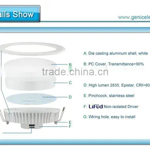 Best Price High Brightness 24W Home Round Led Downlightings thumbnail-4