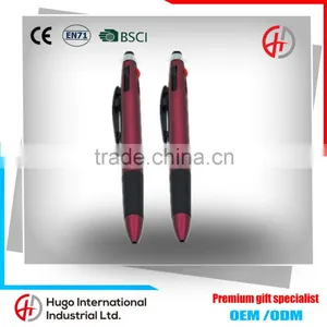 Wholesale Multi-color Promotional Push Stylus Plastic Ballpoint Pen thumbnail-2
