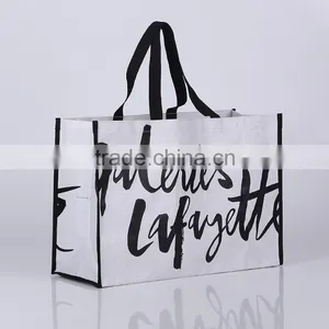 PP Woven Fabric With MAT Lamination, Shopping Bag ,webbing PP Handle ,with CMYK Printing thumbnail-2
