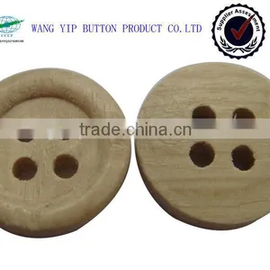 13mm Fashion Small Suit Natural Wooden 4 Holes Button thumbnail-1