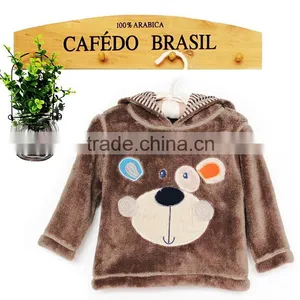 2016 Fashion Baby Wearing Hoodie Fleece Hoodie for Boys With Chest Cartoon Monkey thumbnail-1