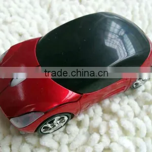 Red 2.4G Car Shape Wireless Mouse thumbnail-1