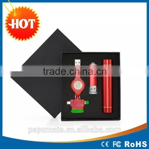 2015 Creative Office Corporate Business Premium 3 in 1 Gift Sets (power Bank/usb Disk/cable) thumbnail-1