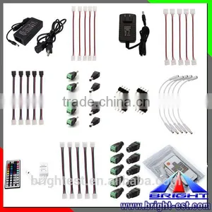 4 Pin White 10mm Width Led Strip Connector for 5050 RGB Flexible Strip thumbnail-1
