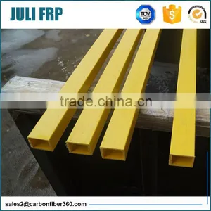 Factory Supply Pultruded Fiberglass FRP Square Tube, Channel thumbnail-1