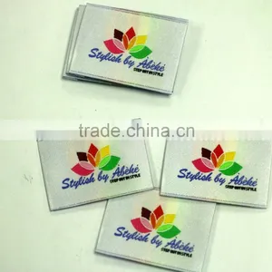 High Quality Silk Screen Printed Embossed Main Label For Clothing thumbnail-3