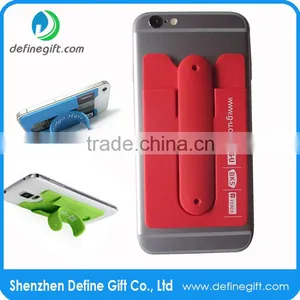 Smart Wallet Cellphone Silicone Combo Card Holder and Stand thumbnail-4