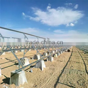 Ground Portable Photovoltaic Solar Power System Foundation Poles thumbnail-1