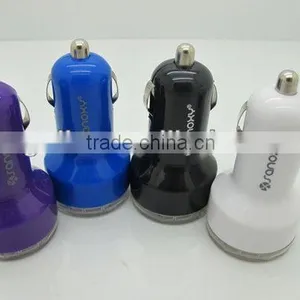 New Bullet Shape Dual Car Charger for Mobile Phone thumbnail-1