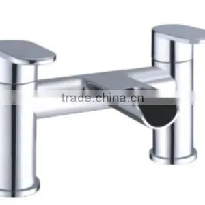UK Style Two Handle Bath Filler With Waterfall Spout(Q14005) thumbnail-1