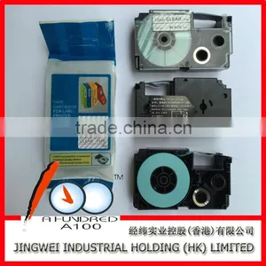 Tape Cartridge for Casio EZ Label Printer XR-18BU1 Black on Blue 18mm thumbnail-3