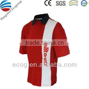Golf Polo Shirt Made of 100% Cotton Sweat Absorbing, Custom Silkscreen Logo thumbnail-1