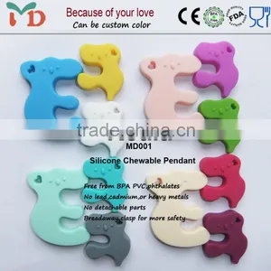 2014 Custom Silicone Teething Necklace/Food Grade /BPA Free Silicone Teething Necklace for Babies thumbnail-4
