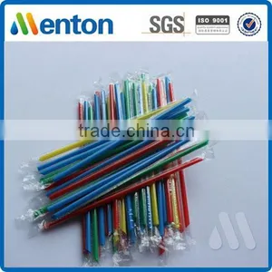 Yiwu Mengte New Design Colorful Plastic Thick Juice Straw Wrap Film thumbnail-1