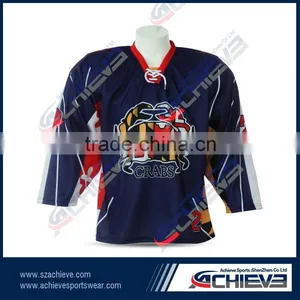 2015 Hoe Sale Custom Sublimate Polyester Hockey Shirt Wears thumbnail-3