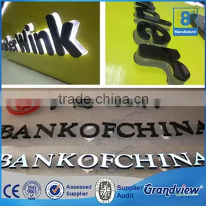 Reverse Channel Letter Signs Stainless Steel Alphabet Letters thumbnail-4