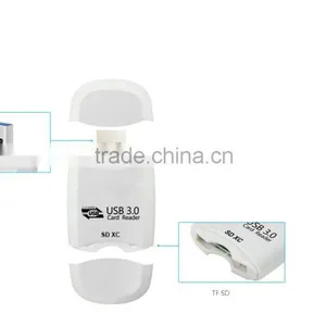 USB 3.0 2 Slots Supports SD,TF,Micro SD Card Reader Writer thumbnail-5