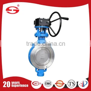High Performance 304/316 Pneumatic Wafer Type Hard Sealing Butterfly Valve thumbnail-1