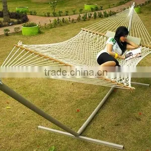 Double Cotton Rope Hammock GARDEN - BED SIZE thumbnail-1