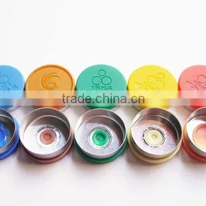 Flip off Cap With Logo for 15ml Tubular Glass Vial thumbnail-1