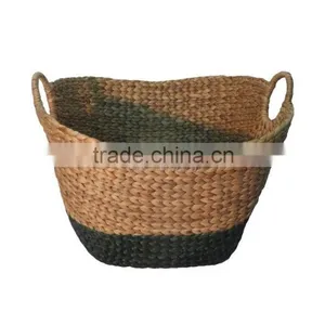 High Quality Water Hyacinth Basket,water Hyacinth Storage Basket With Handle thumbnail-2