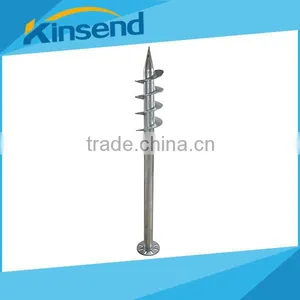 Hot Dip Galvanized Ground Screw With Flange thumbnail-1