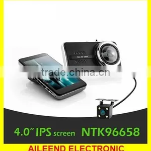 4.0 Inch H.264 Full HD 1080P Car DVR Novatek 96658 Dual Lens Dash Cam thumbnail-1