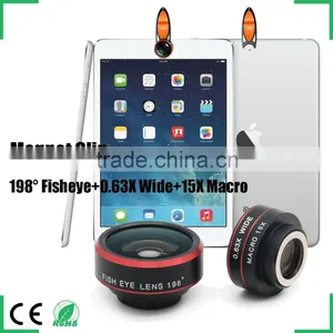 for Ipad Iphone Samsung Htc lg Xiaomi Smartphone Magnetic Clip 198 Degree Fisheye Lens Camera Lens Wide Angle Lens thumbnail-4
