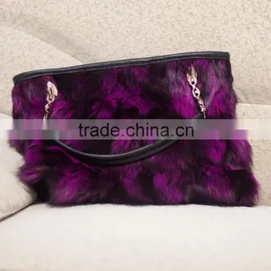 2015 Hign Quality Fox Fur Bags Handbag for Young Girls thumbnail-2