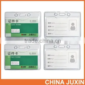 Clear PVC Badge Exhibition ID Card Case Holders thumbnail-1