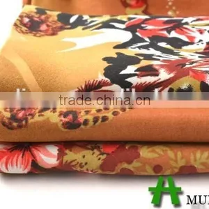 Shaoxing Textile Polyester 50D Printed Satin Fabric/ Satin Pajamas Woman Fabric thumbnail-3