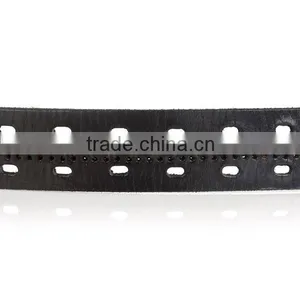 Factory Hot Sell Pin Belt Buckle Fashion Black Cowhide Italian Leather Belt Men thumbnail-6