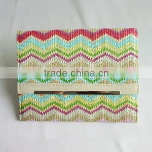 Color Lady Clutch Bag Raffia Envelope Bag thumbnail-1