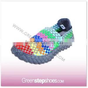2016 Women Elastic Hand Woven Walking Shoes For Lovers thumbnail-3