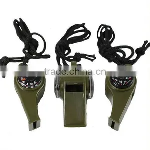 Hot Selling 3in1 Whistle Compass Thermometer For Outdoor Emergency Gear Camping Survival thumbnail-2