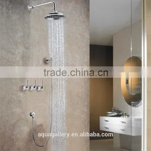 North America Traditional Style Golden Plated Brass Shower Faucet thumbnail-3