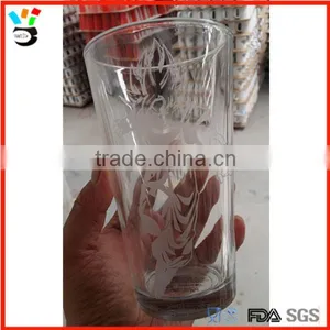 Sand Blasting Etched Beer Glass With American Flag Design thumbnail-4