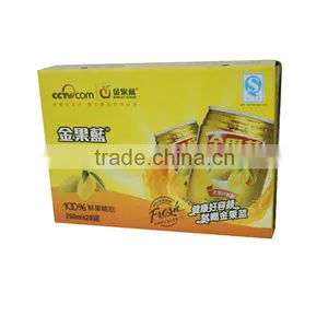 Yellow Cardboard Box Packaging for Drinks thumbnail-1