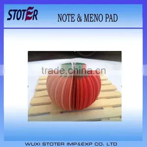 New Design 3D Fruit Sticky Note Tomato Sticky Note & Memo Pad thumbnail-1