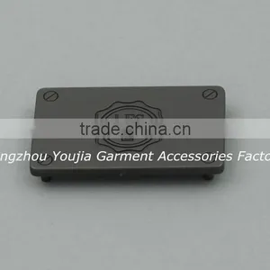 High Quality Engraved Metal Plates Brand Logos for Handbag thumbnail-4