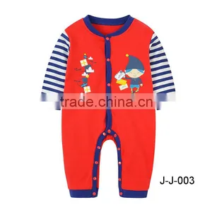 OEM Service Unisex Baby Rompers Organic Cotton thumbnail-1