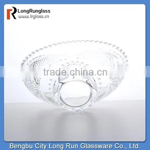 LongRun Home Essentials 30oz Large Clear Glass Plate With Stand thumbnail-1
