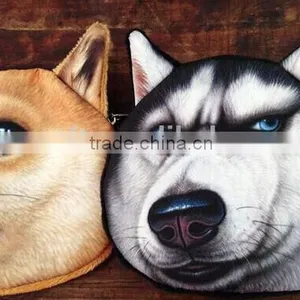 Aimigou Wholesale Factory Direct Sale 3D Dog Faced Coin Purses thumbnail-1