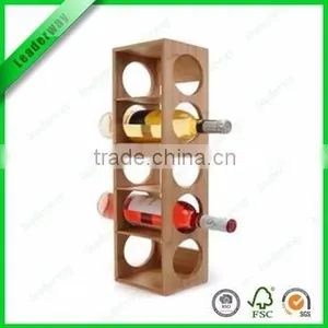 Nature Bottle Shape Bamboo Wine Storage thumbnail-2
