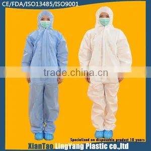 Printing Protective Housekeeping Coverall Suit For Sale thumbnail-1