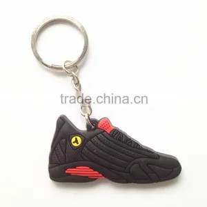 Wholesale Promotion Gift Soft Rubber Metal Custom Key Chain thumbnail-1