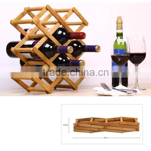Easy Install Wood Sexy Wine Holder Capacity 8 Bottles thumbnail-1